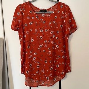Premise Orange Floral Shirt (M)